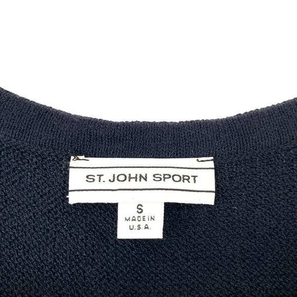 St. John Sport Fine Mesh Knit Racer Back Sweater Dress size small - Picture 3 of 6